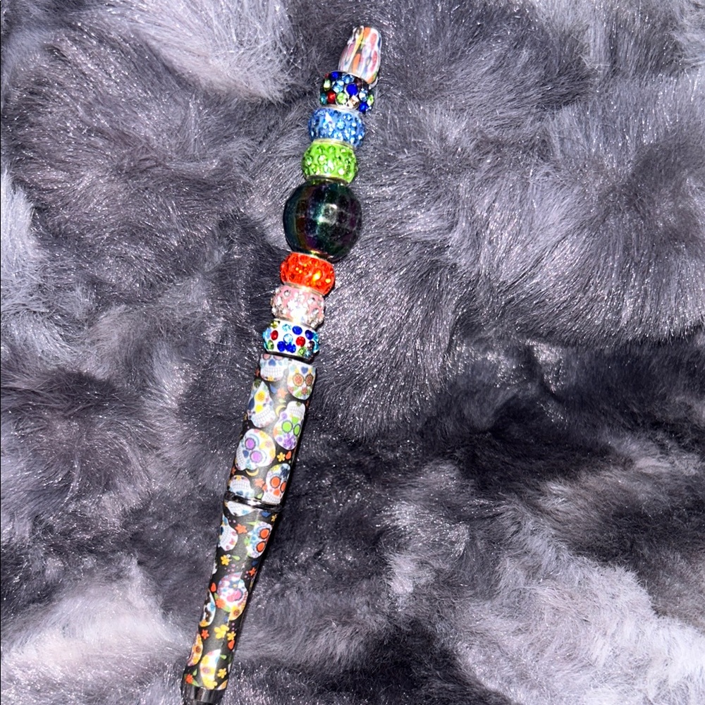 Colorful Glass Beaded Wand pen